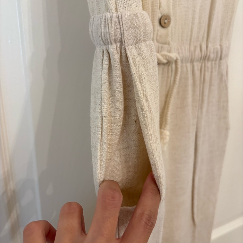 Love Riche Cream Button-Down Dress - Picture 3 of 5